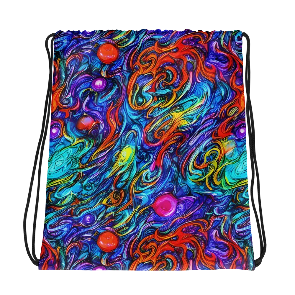 Saturated Swirl on Drawstring Bag — Photo