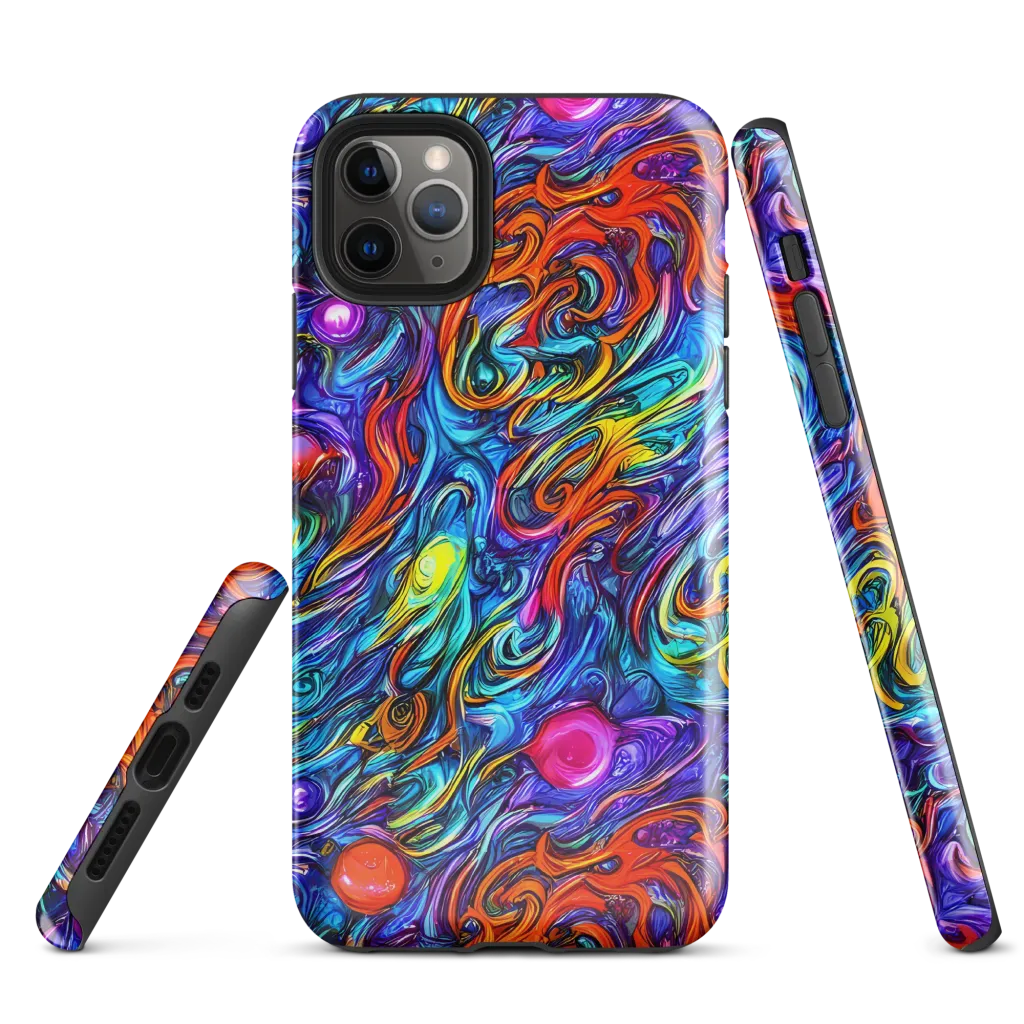 Saturated Swirl on Tough Case for iPhone® — Front