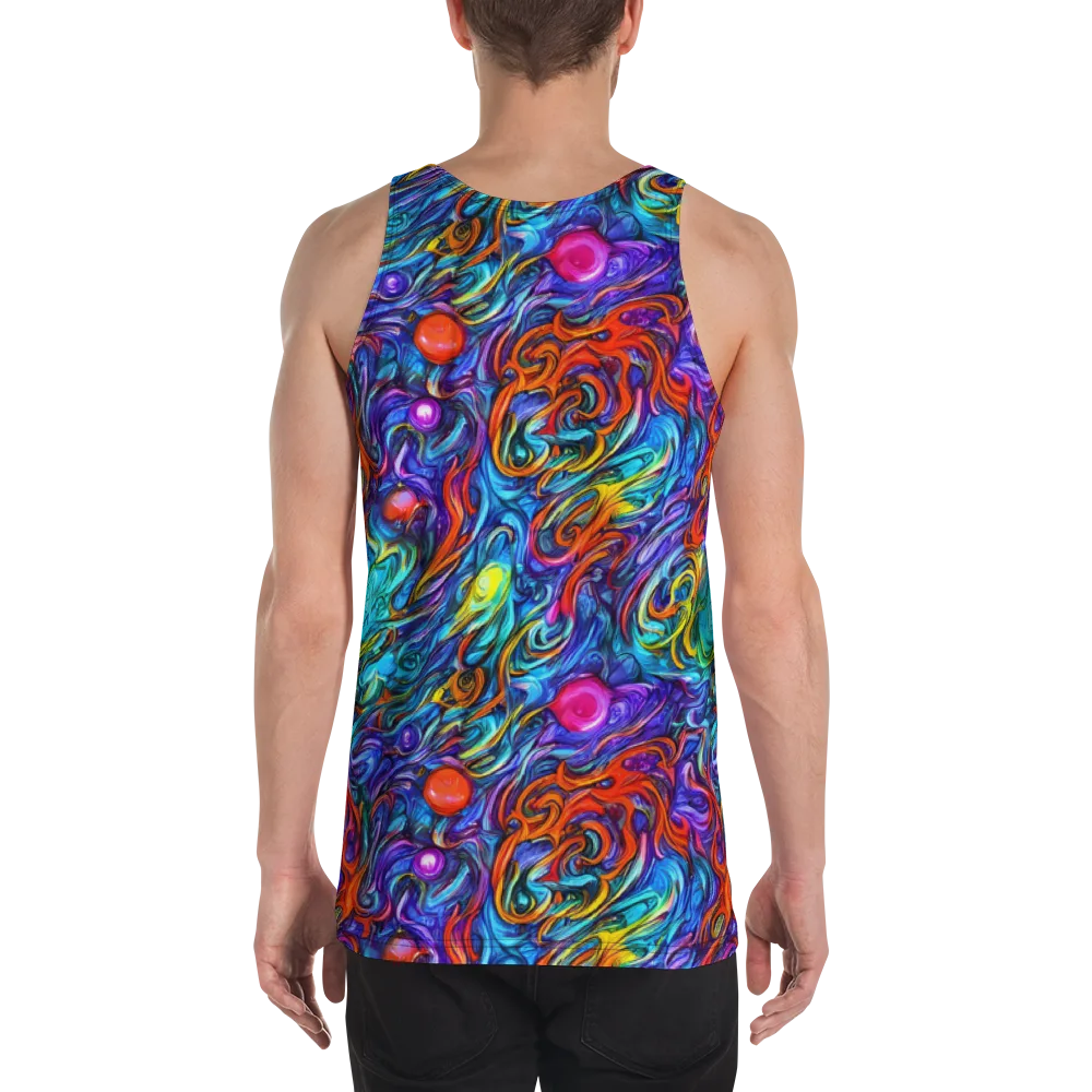 Saturated Swirl on Men's Tank Top — Back