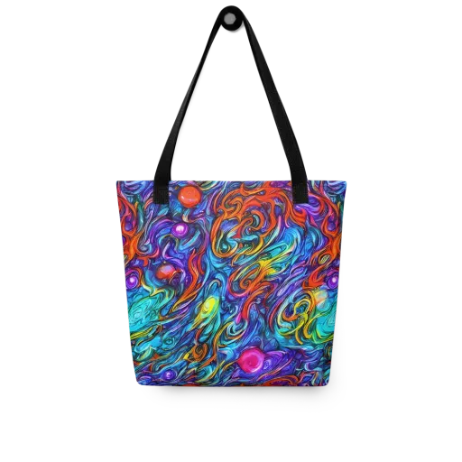 Saturated Swirl on a Tote Bag