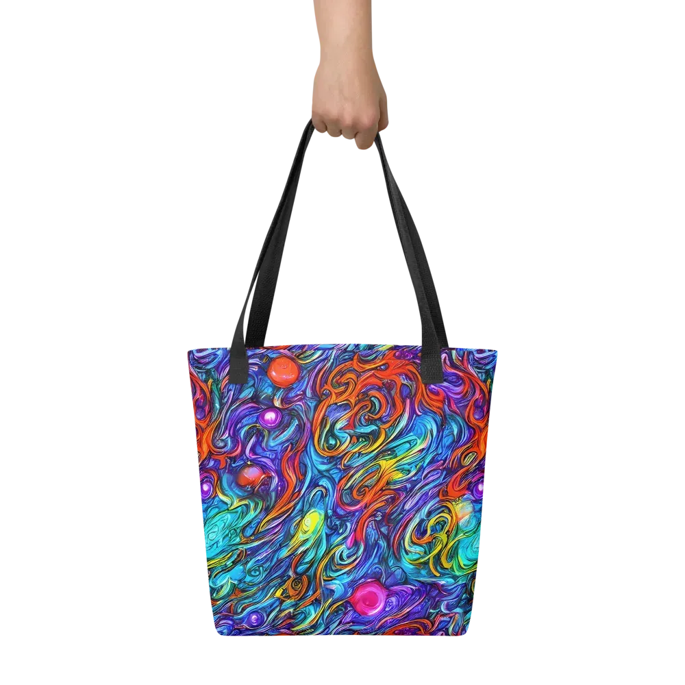 Saturated Swirl on Tote Bag — Front
