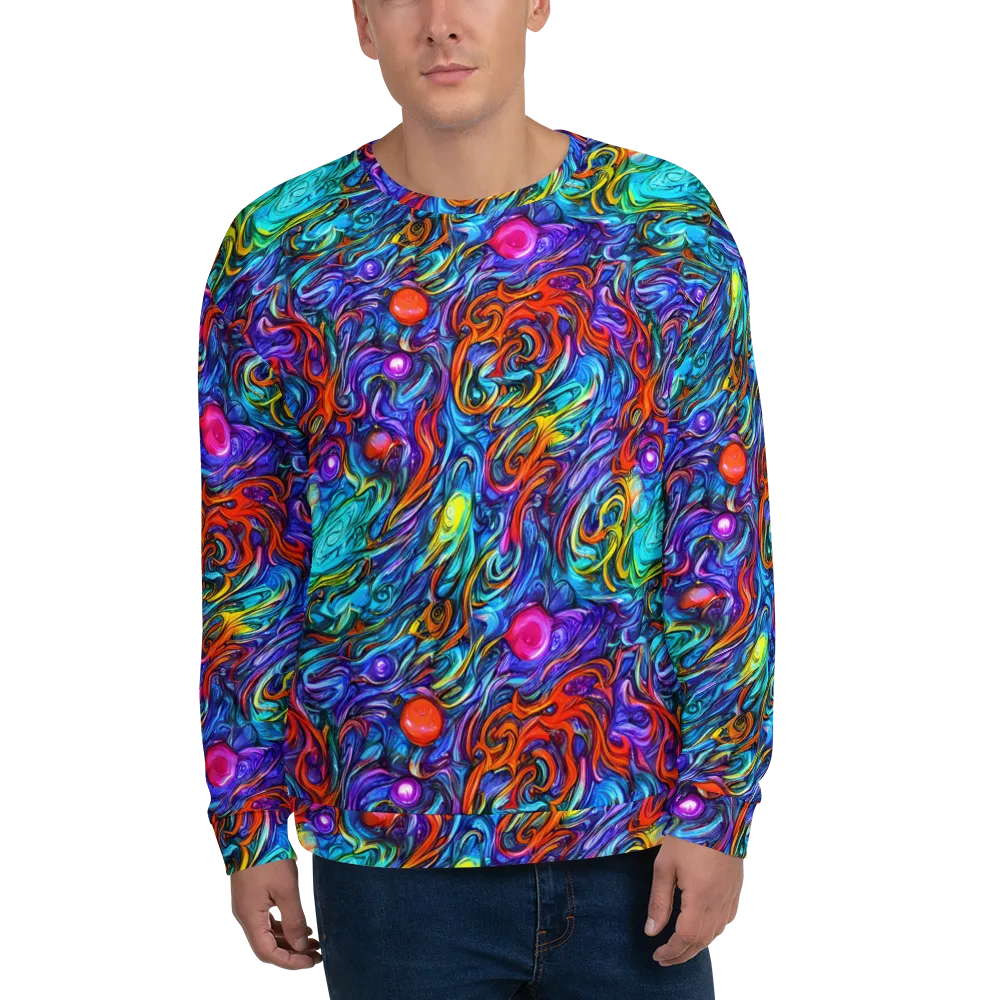 Saturated Swirl on Sweatshirt — Front