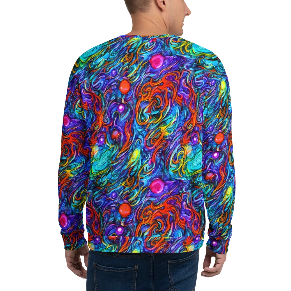 Saturated Swirl on Sweatshirt — Back