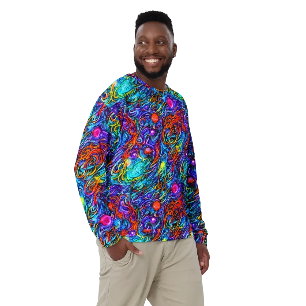 Saturated Swirl on Sweatshirt — Front