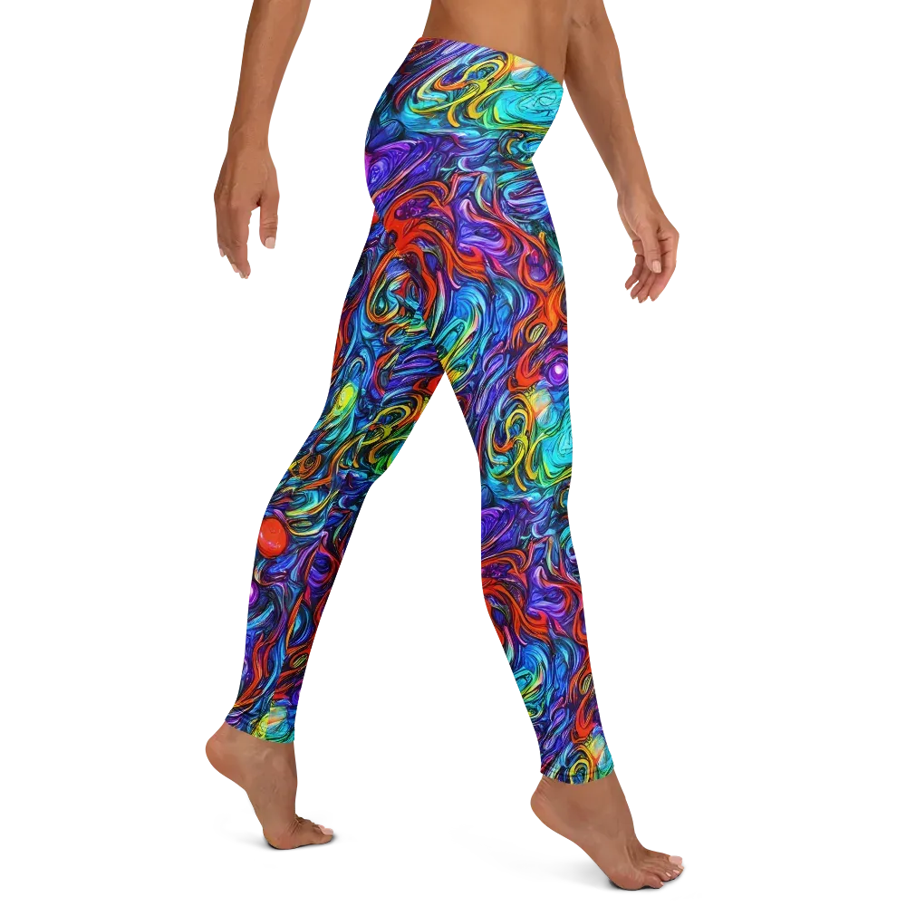 Saturated Swirl on Leggings — Right