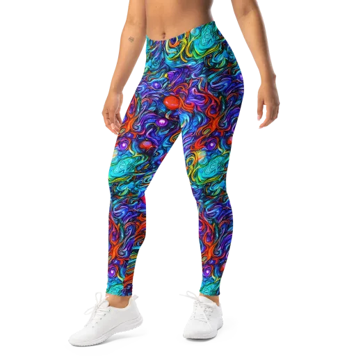 Saturated Swirl on a Leggings