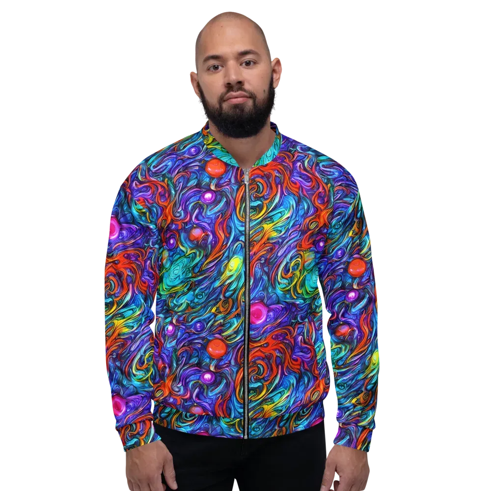 Saturated Swirl on Bomber Jacket — Front