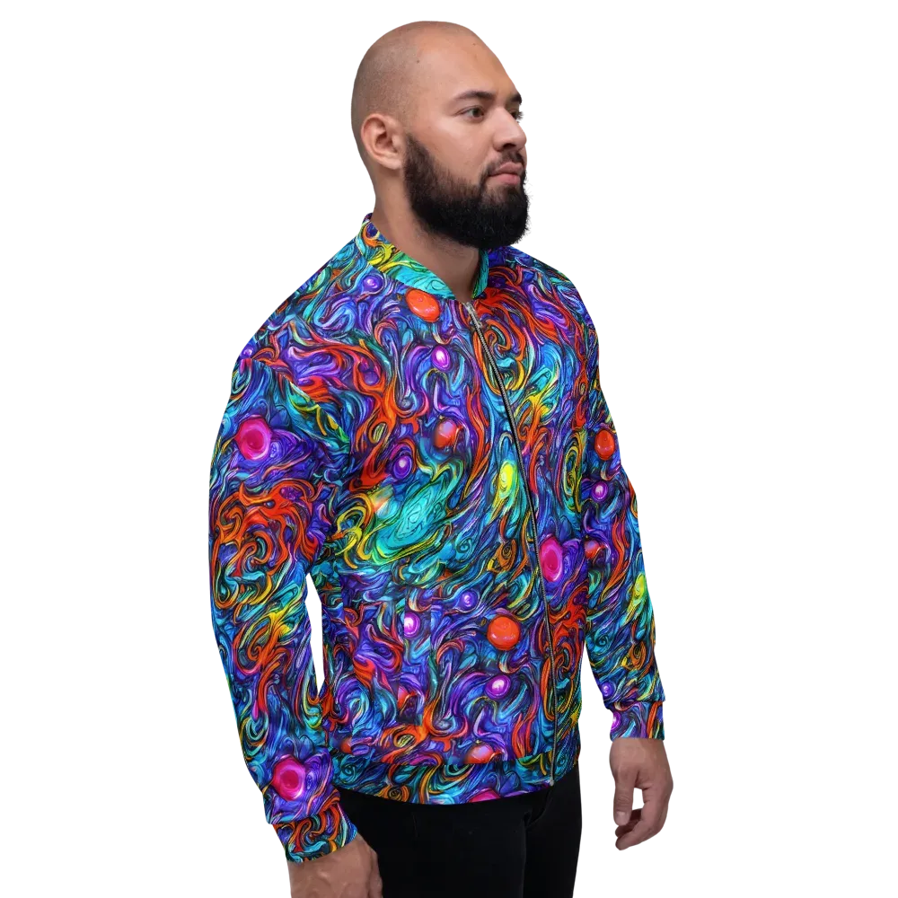 Saturated Swirl on Bomber Jacket — Right
