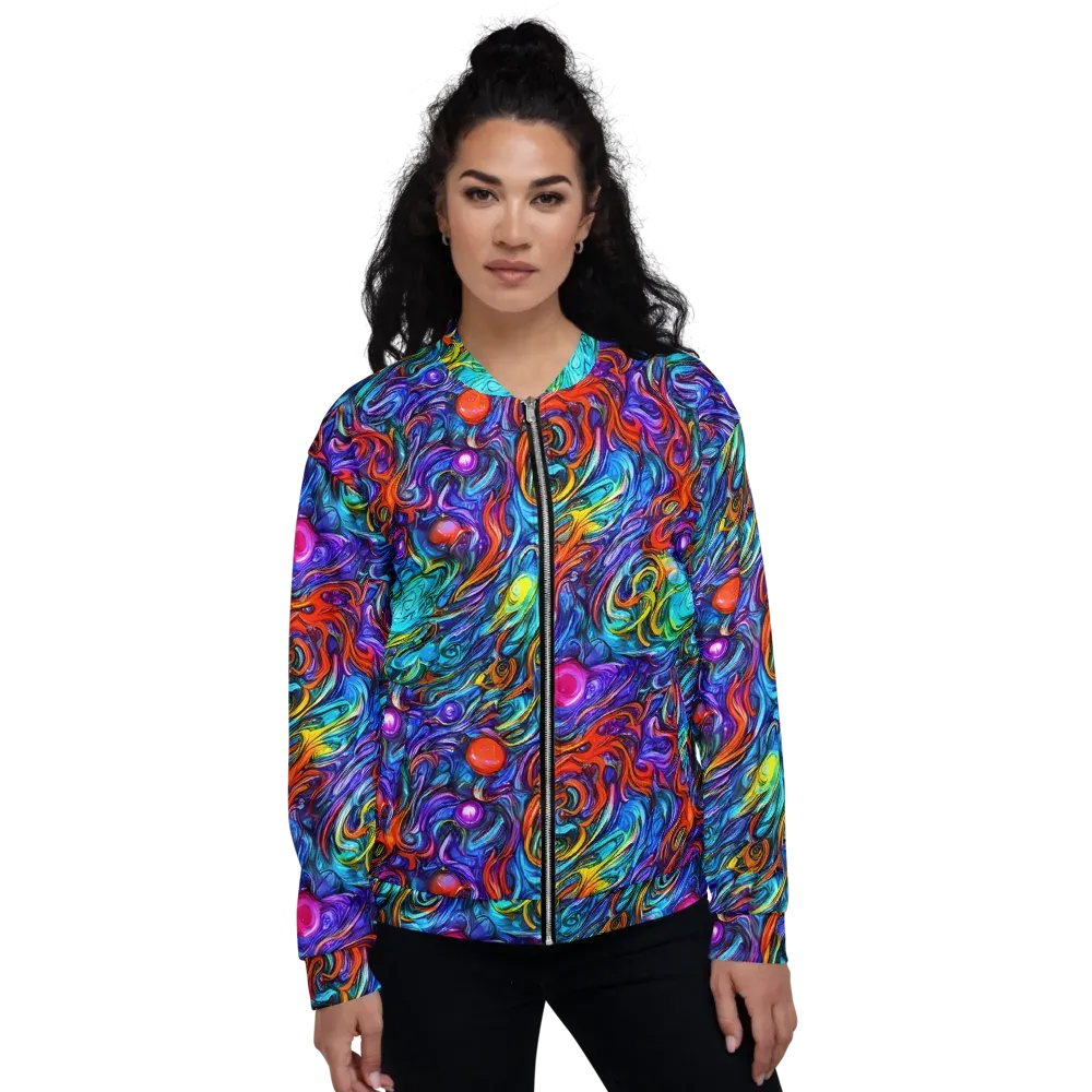Saturated Swirl on Bomber Jacket — Front