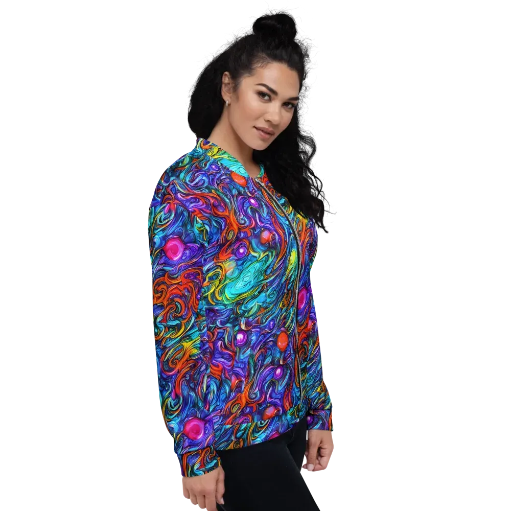 Saturated Swirl on Bomber Jacket — Right