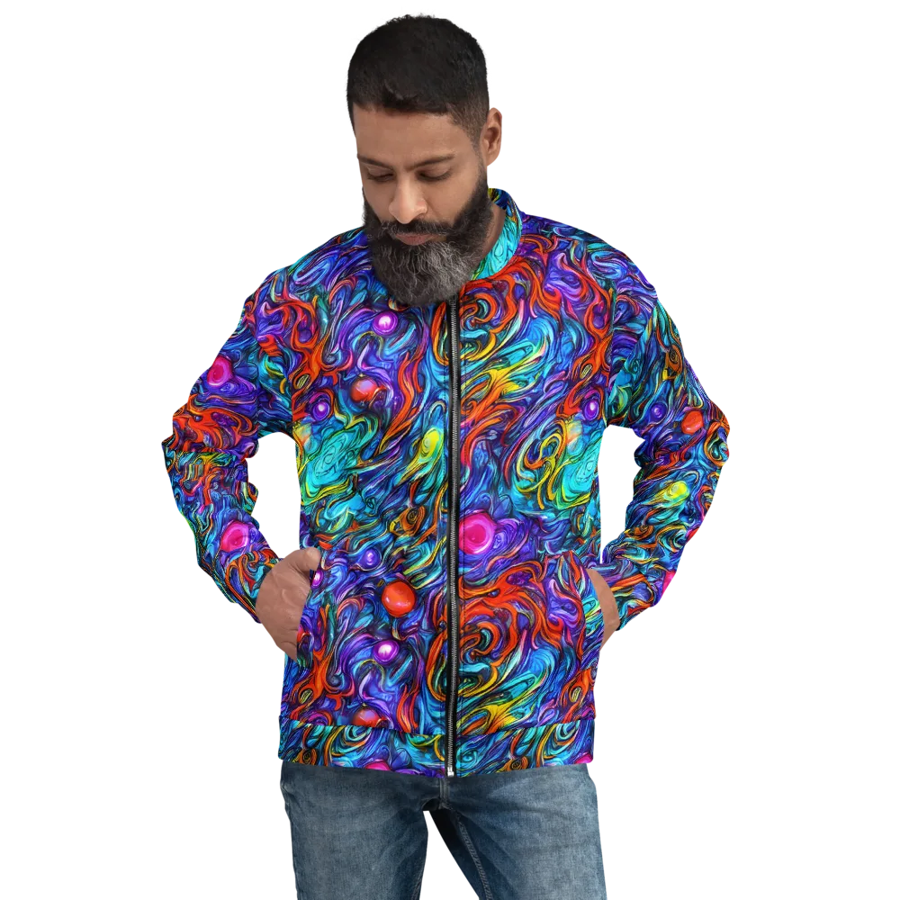 Saturated Swirl on Bomber Jacket — Front