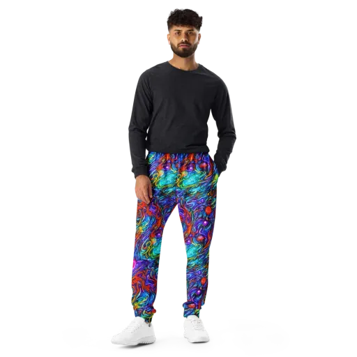 Saturated Swirl on a Men's Joggers