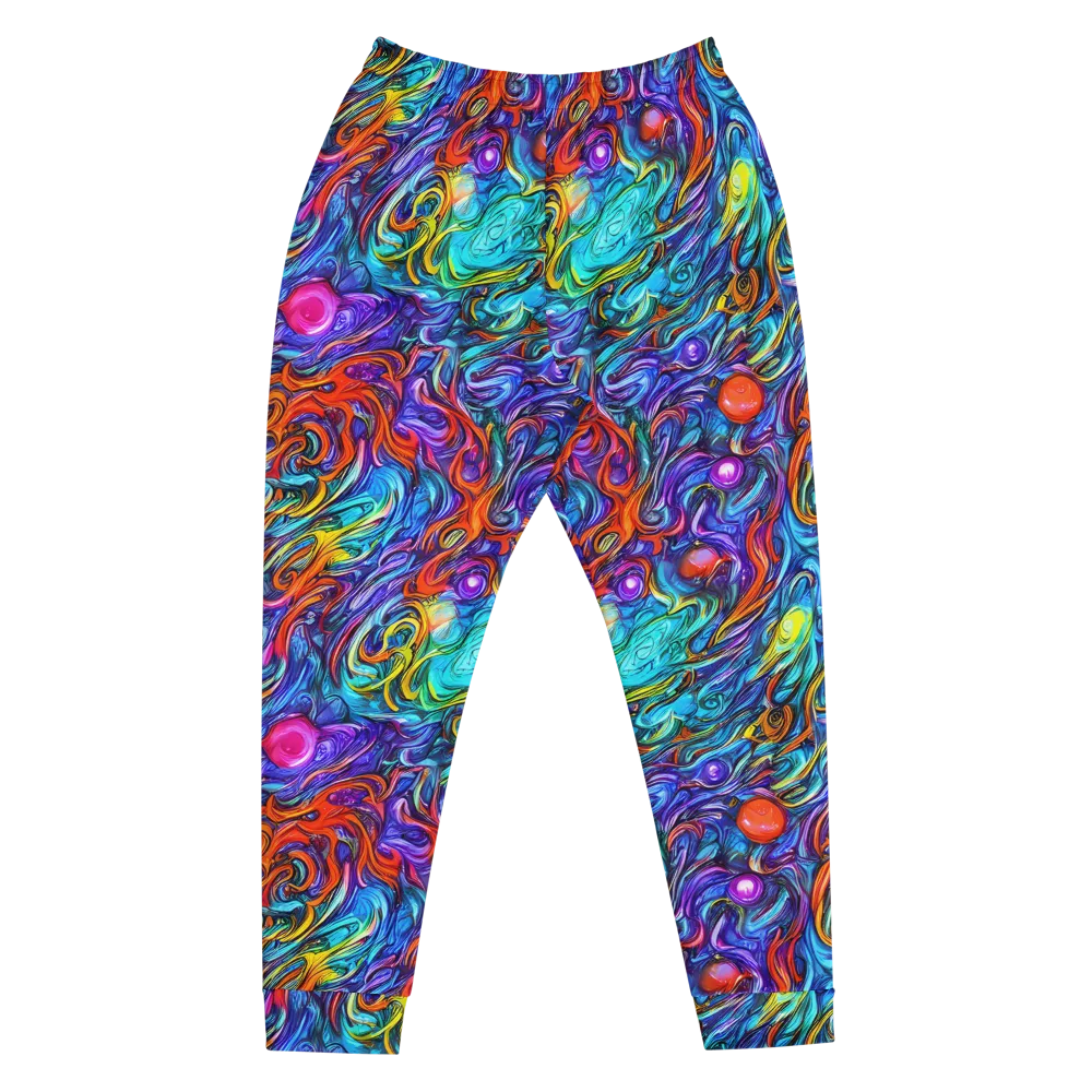 Saturated Swirl on Men's Joggers — Front