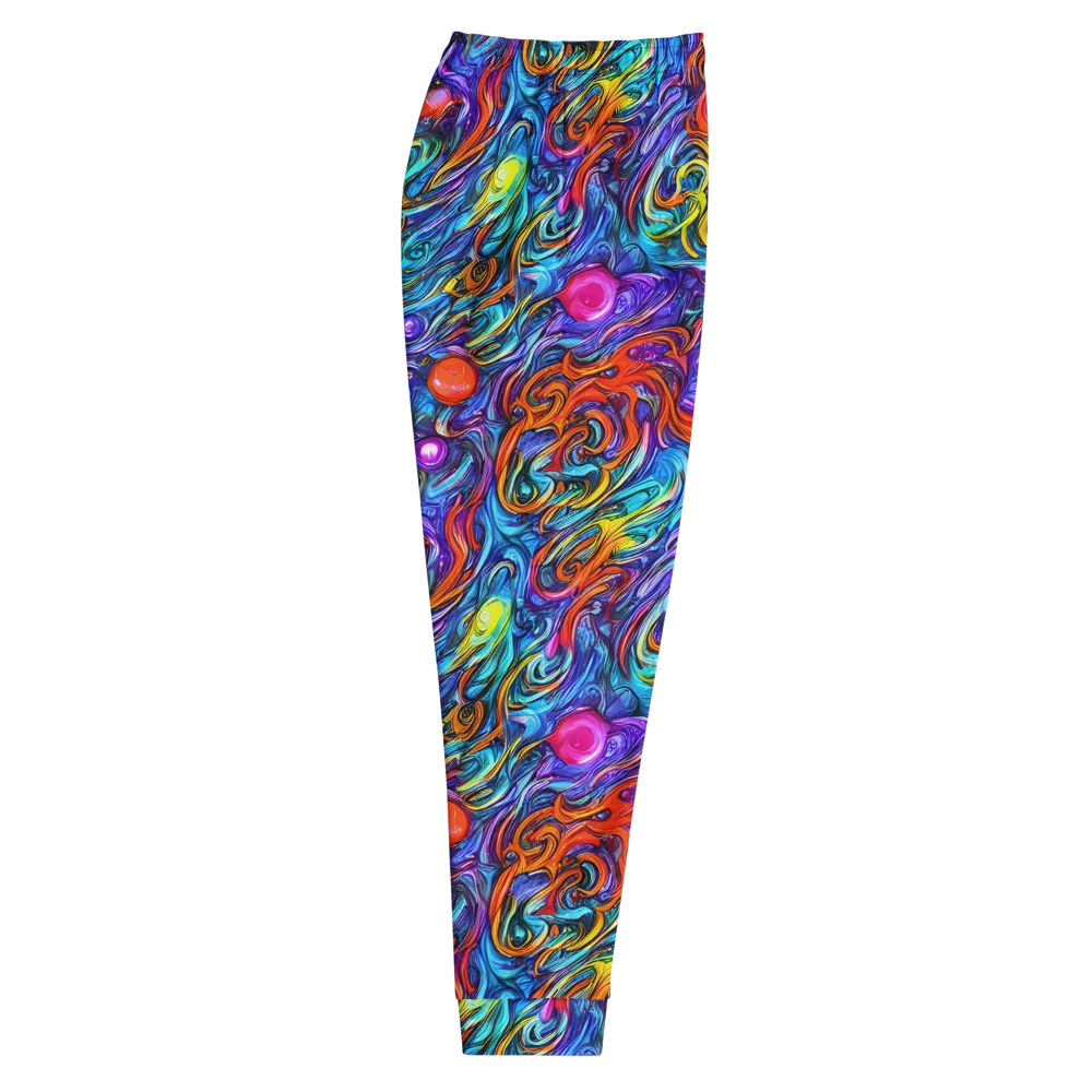Saturated Swirl on Men's Joggers — Right
