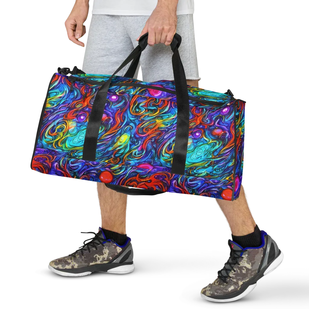 Saturated Swirl on Duffle Bag — Front