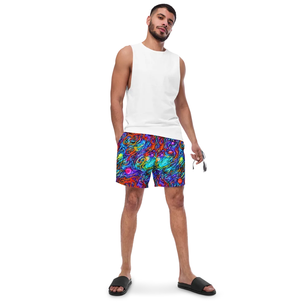 Saturated Swirl on Swim Trunks — Front