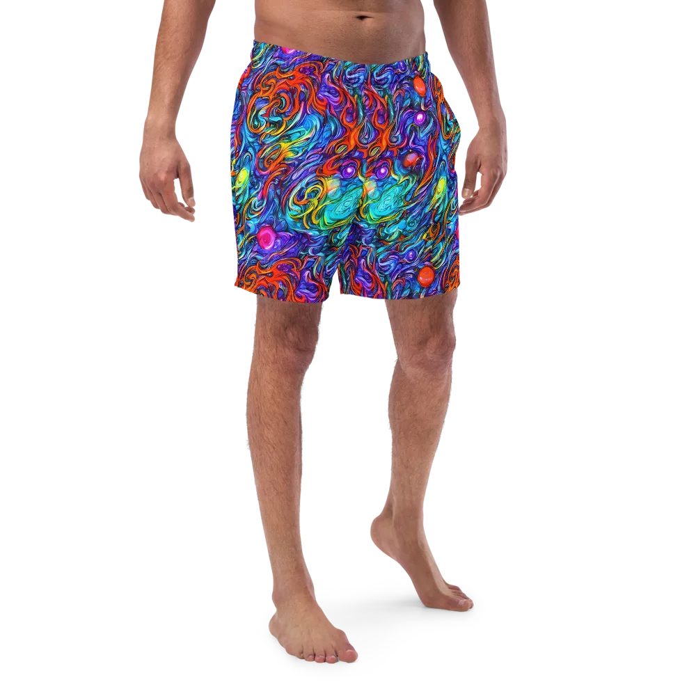Saturated Swirl on Swim Trunks — Front