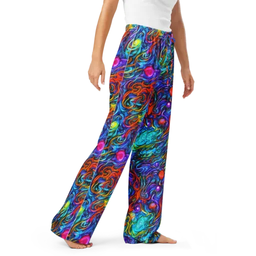 Saturated Swirl on a Women's Pajama Pants