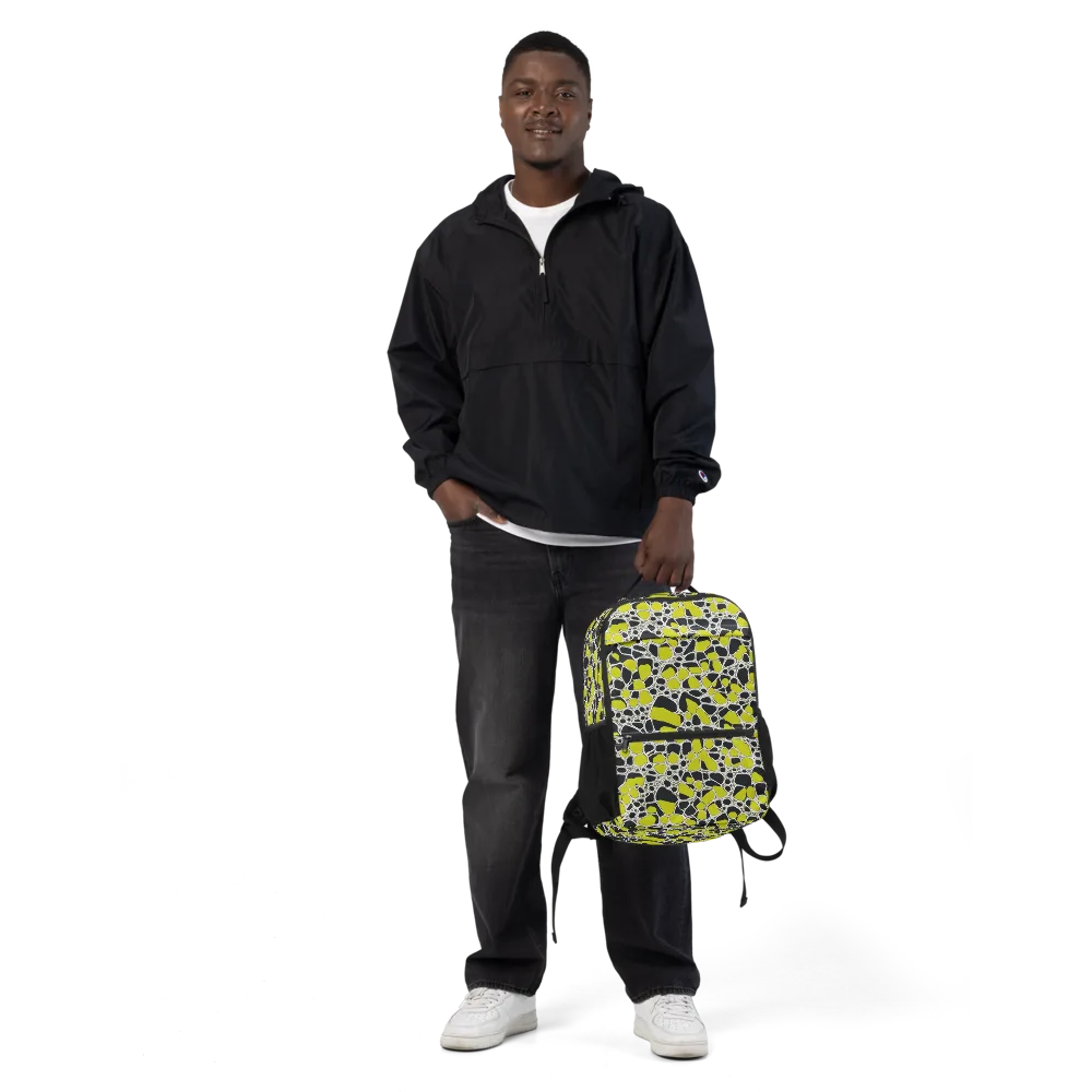Lime Labyrinth on Utility Backpack — Front