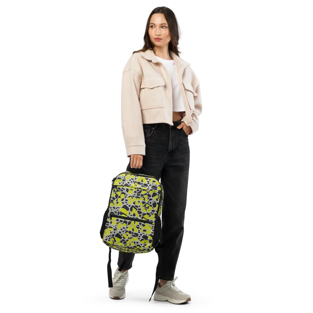 Lime Labyrinth on Utility Backpack — Front