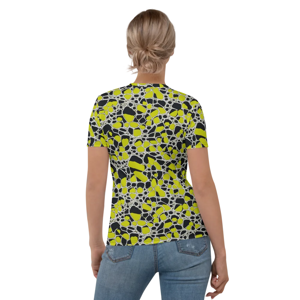Lime Labyrinth on Women's Crew Neck T-Shirt — Back