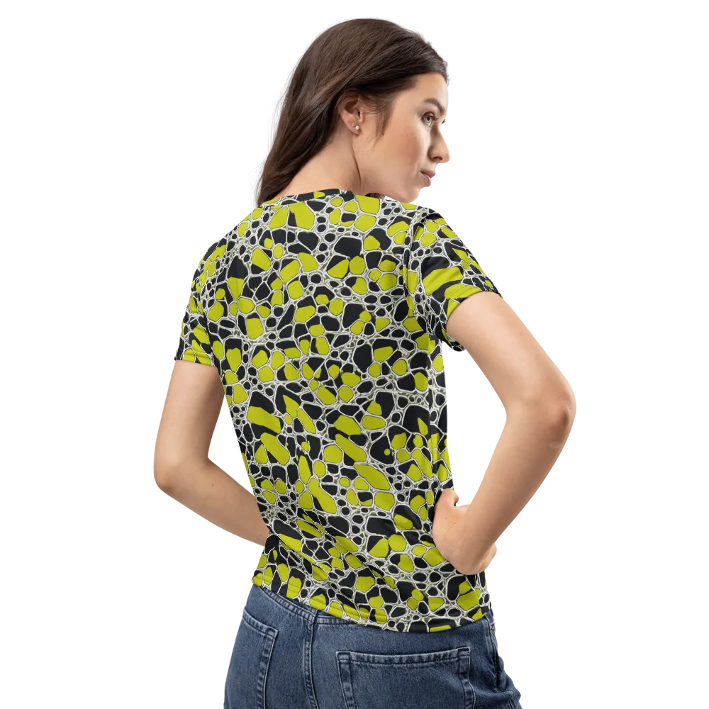 Lime Labyrinth on Women's Crew Neck T-Shirt — Back