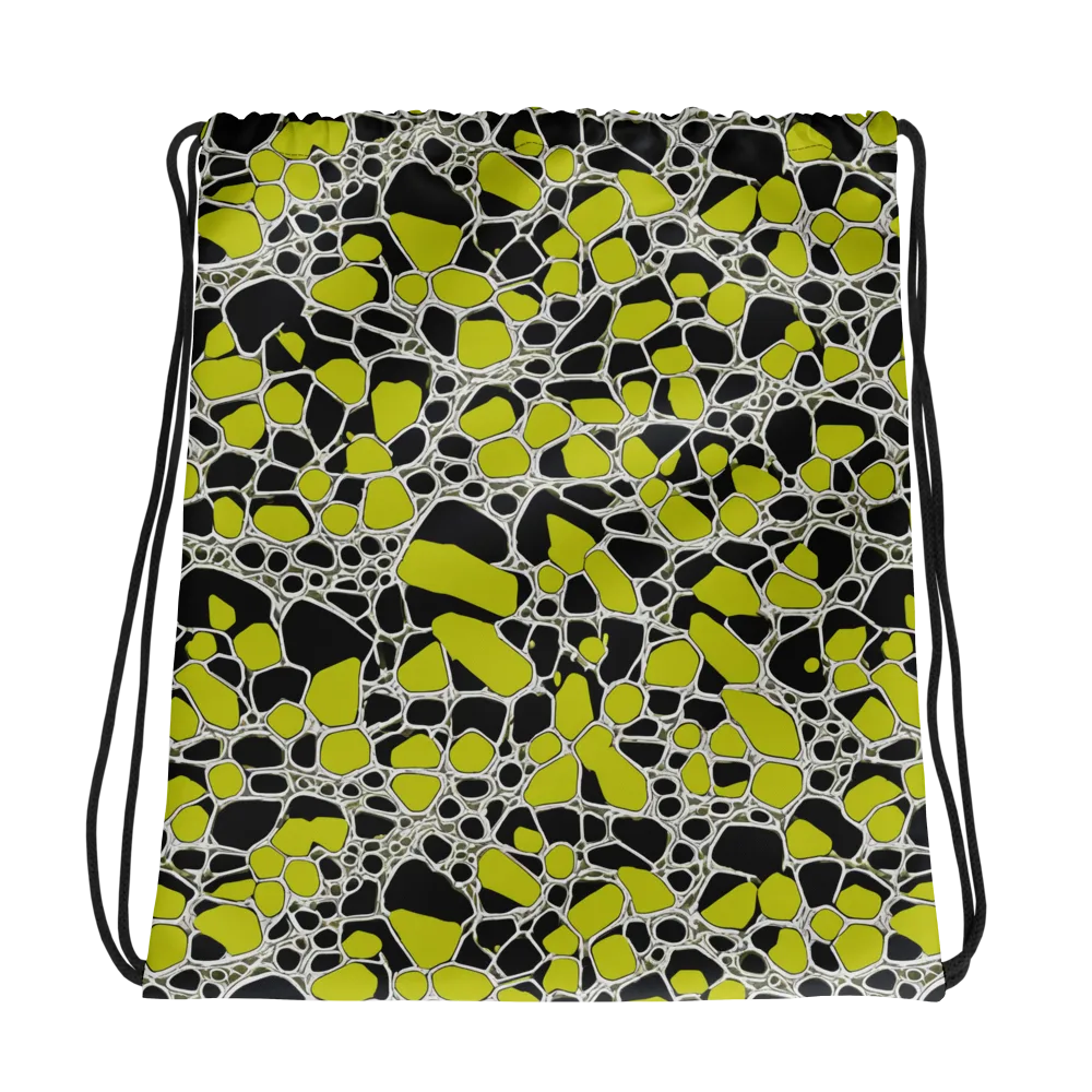 Lime Labyrinth on Drawstring Bag — Photo