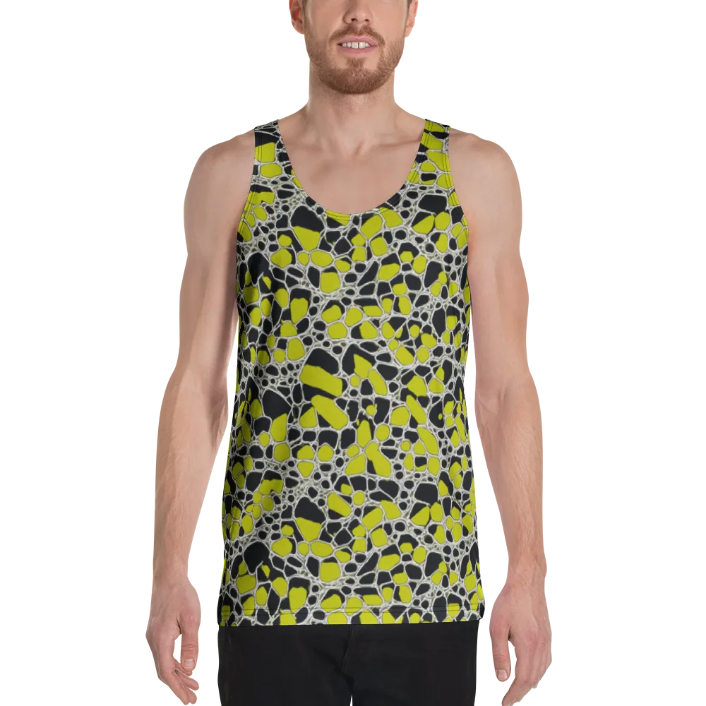 Lime Labyrinth on Men's Tank Top — Front