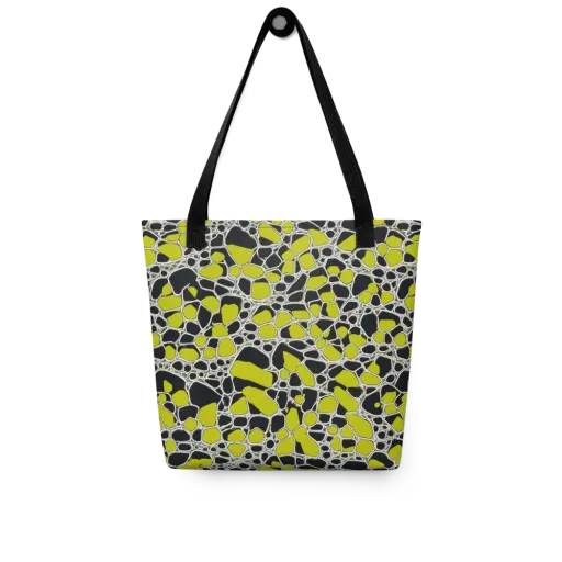 Lime Labyrinth on a Tote Bag