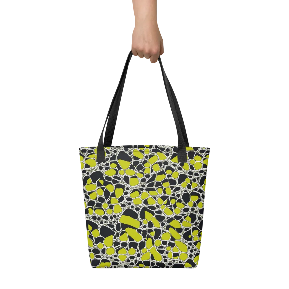 Lime Labyrinth on Tote Bag — Front