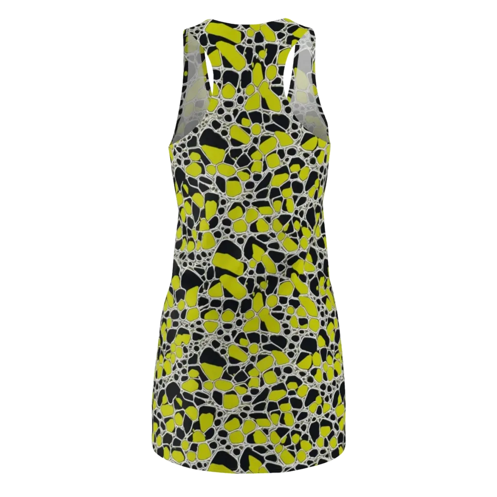 Lime Labyrinth on Racerback Dress — Back