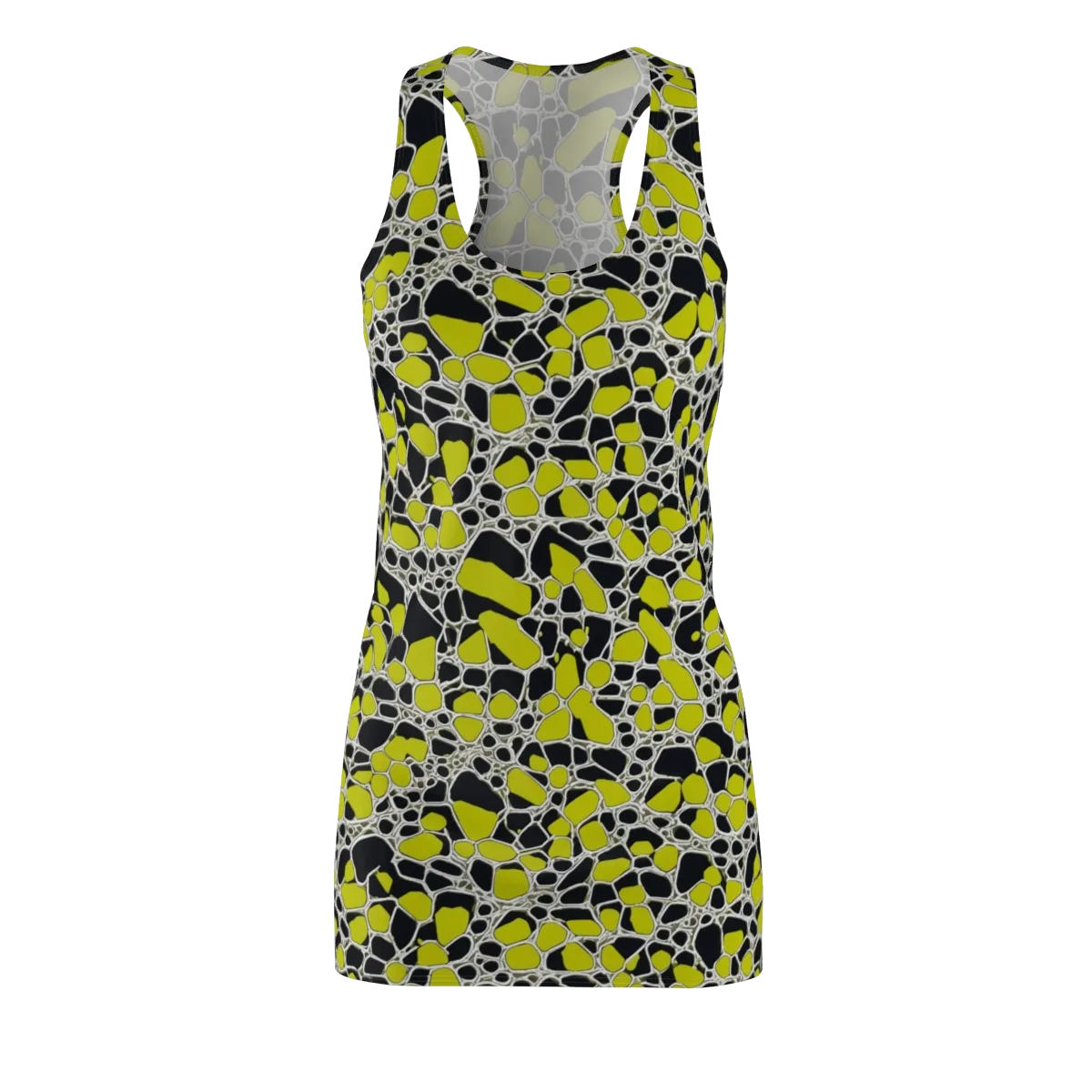 Lime Labyrinth on Racerback Dress — Front