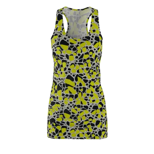 Lime Labyrinth on a Racerback Dress