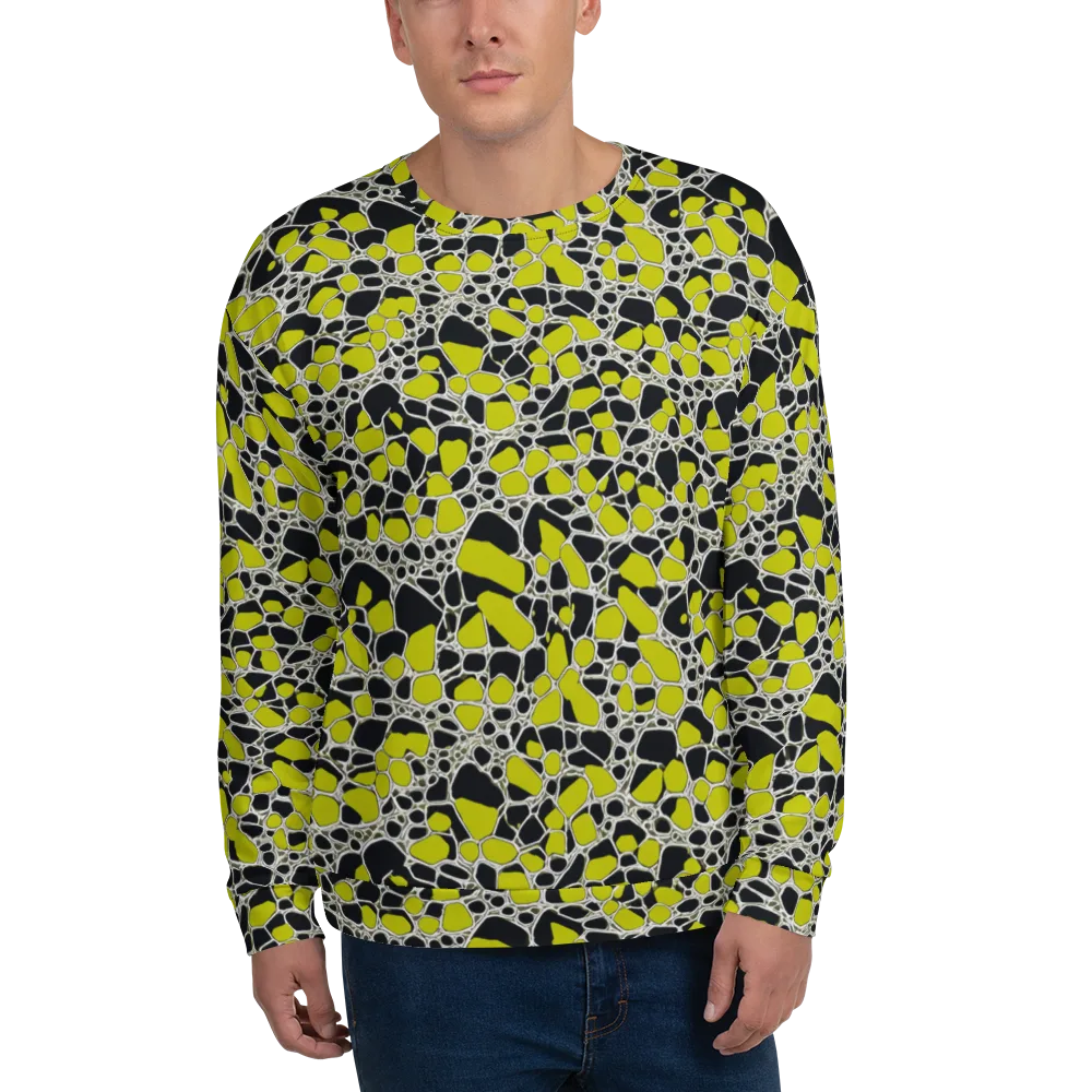Lime Labyrinth on Sweatshirt — Front