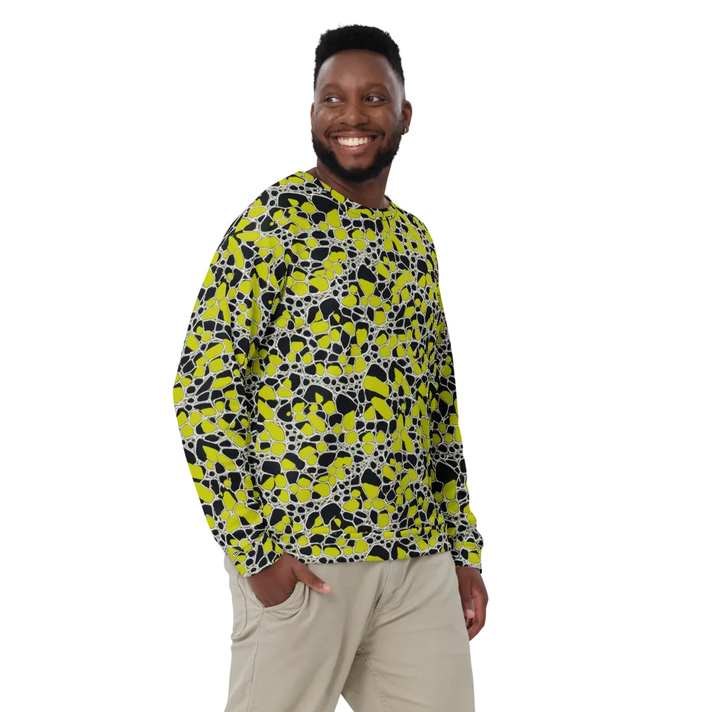 Lime Labyrinth on Sweatshirt — Front