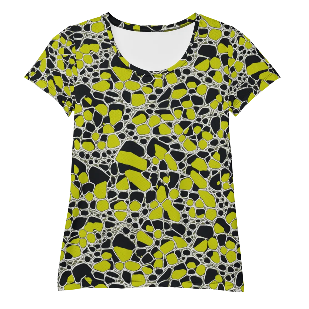 Lime Labyrinth on Women's Athletic T-Shirt — Front