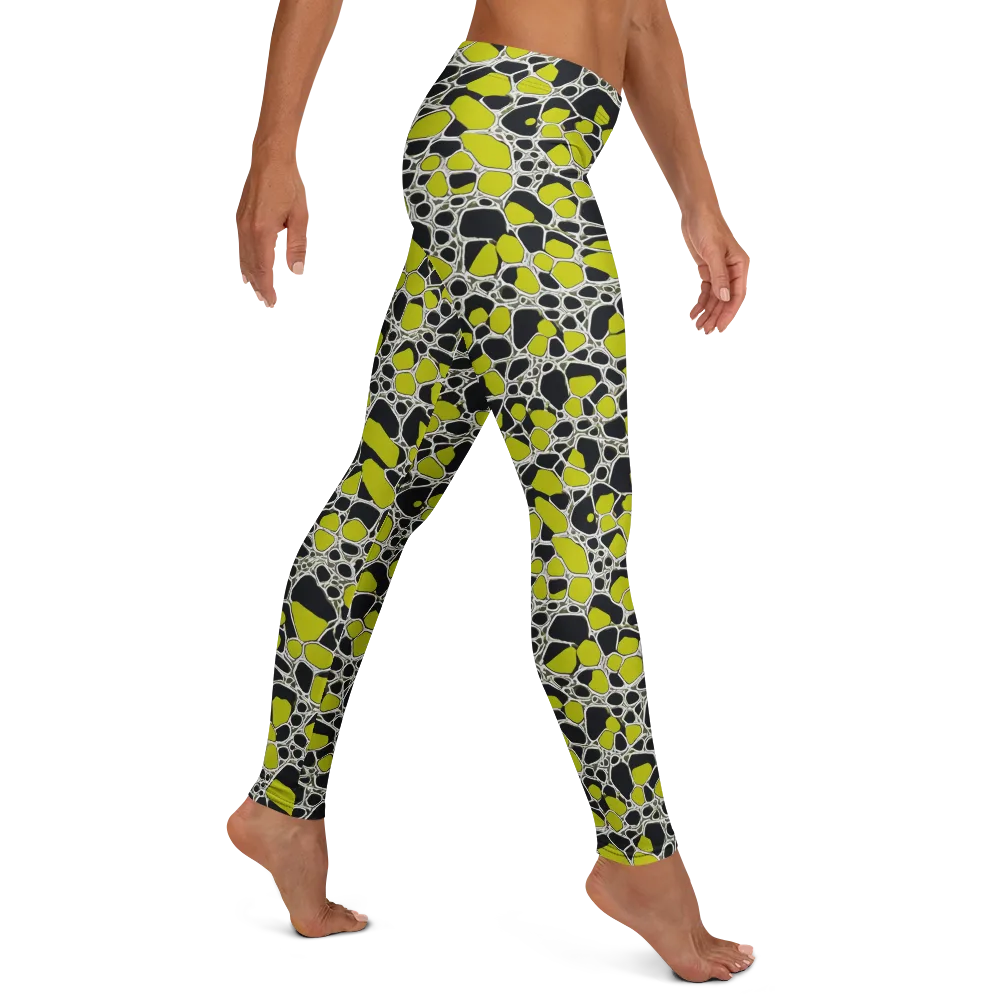 Lime Labyrinth on Leggings — Right