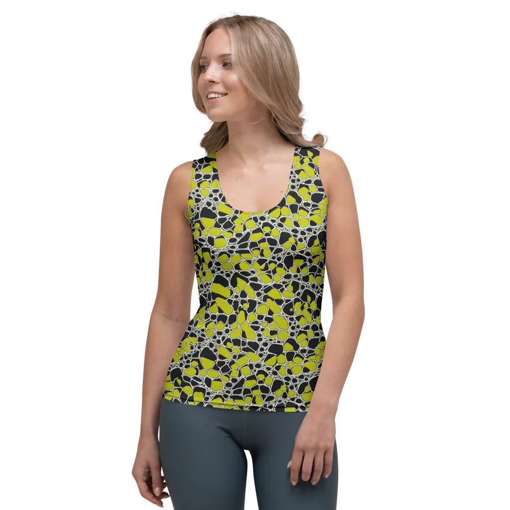 Lime Labyrinth on Women's Tank Top — Front