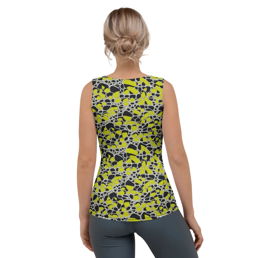 Lime Labyrinth on Women's Tank Top — Back