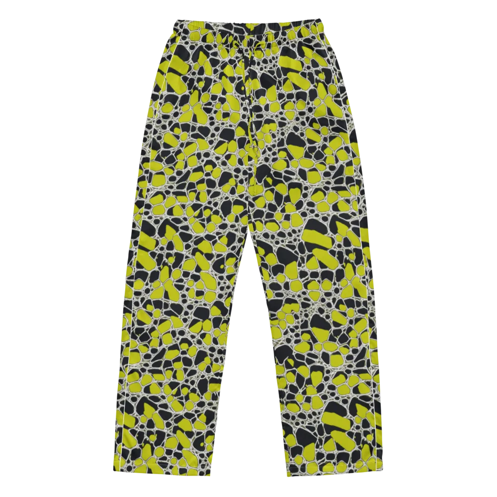 Lime Labyrinth on Women's Pajama Pants — Front