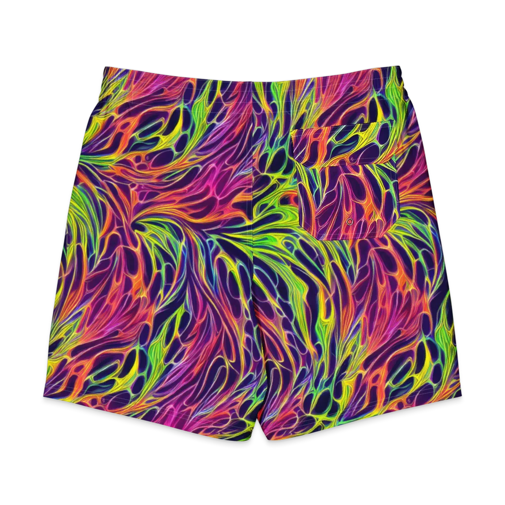 Psychic Flame on Men's Board Shorts — Back