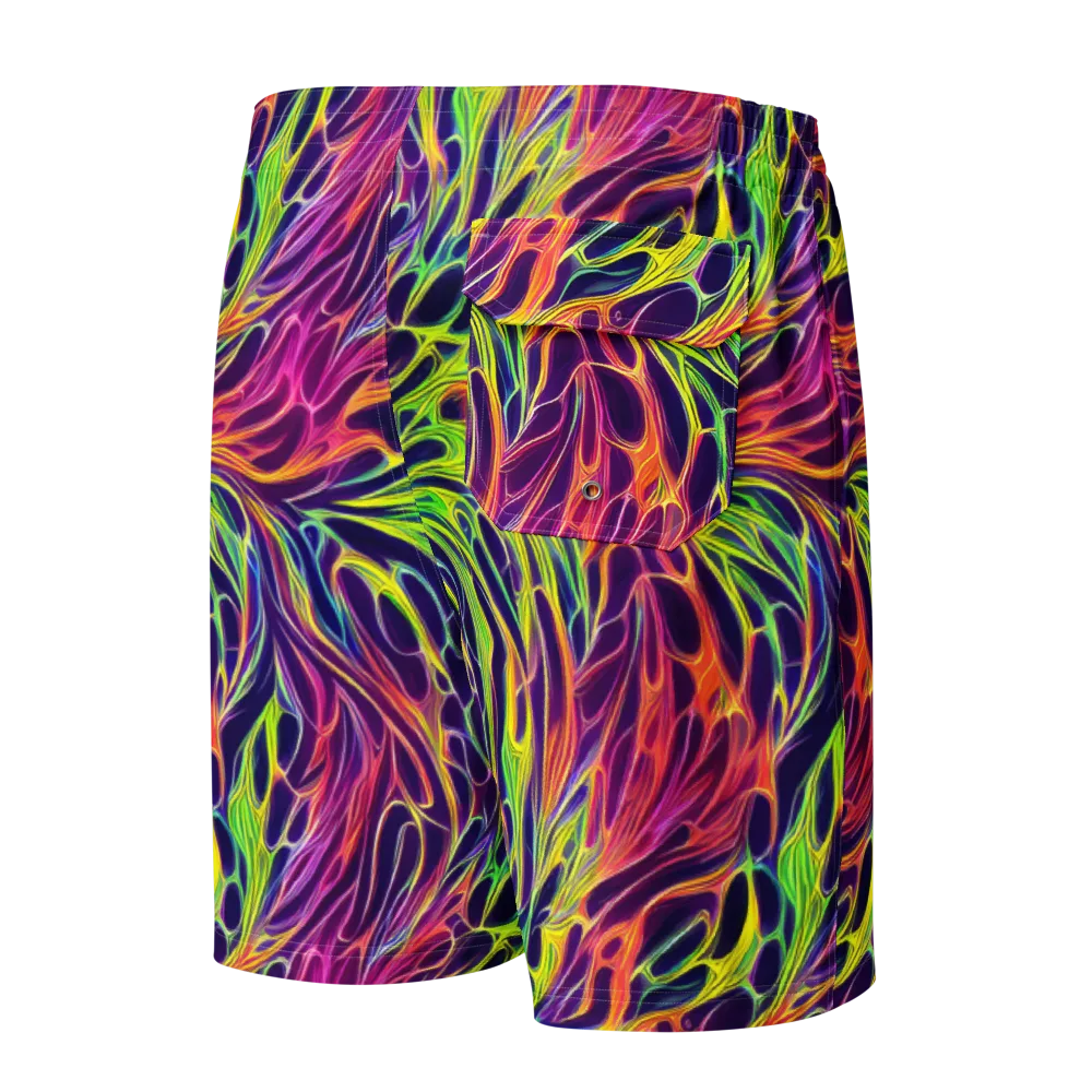 Psychic Flame on Men's Board Shorts — Back