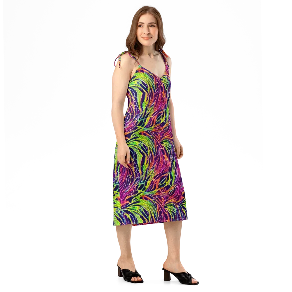 Psychic Flame on Slip Dress — Right Front