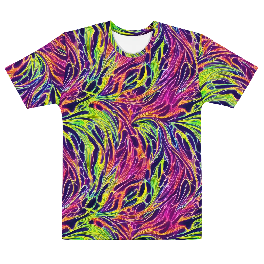 Psychic Flame on Men's Cotton Crew Neck T-Shirt — Front