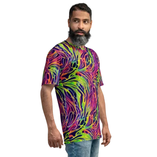 Psychic Flame on a Men's Crew Neck T-Shirt