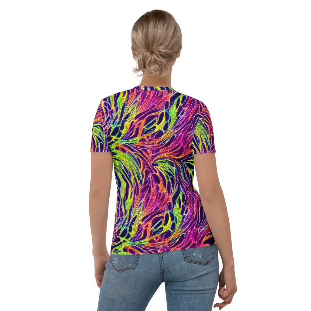 Psychic Flame on Women's Crew Neck T-Shirt — Back