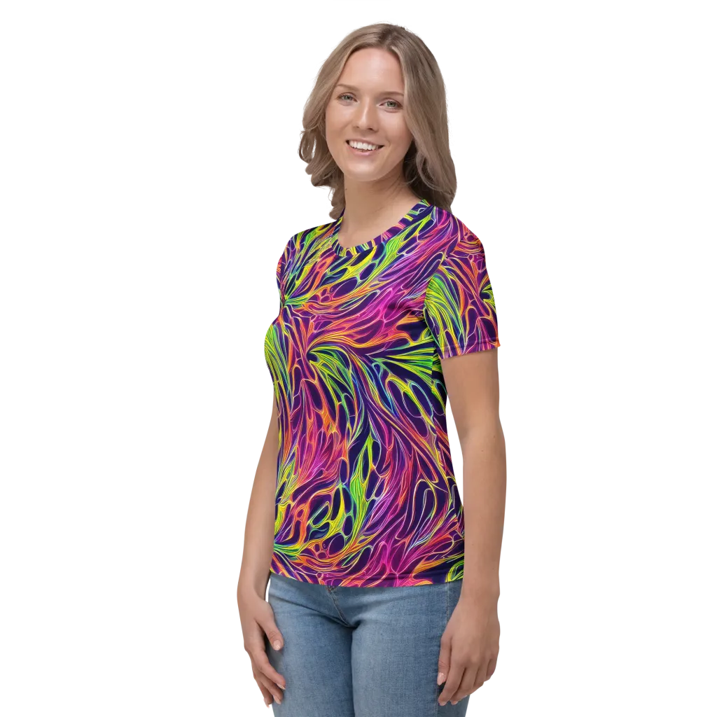 Psychic Flame on Women's Crew Neck T-Shirt — Left