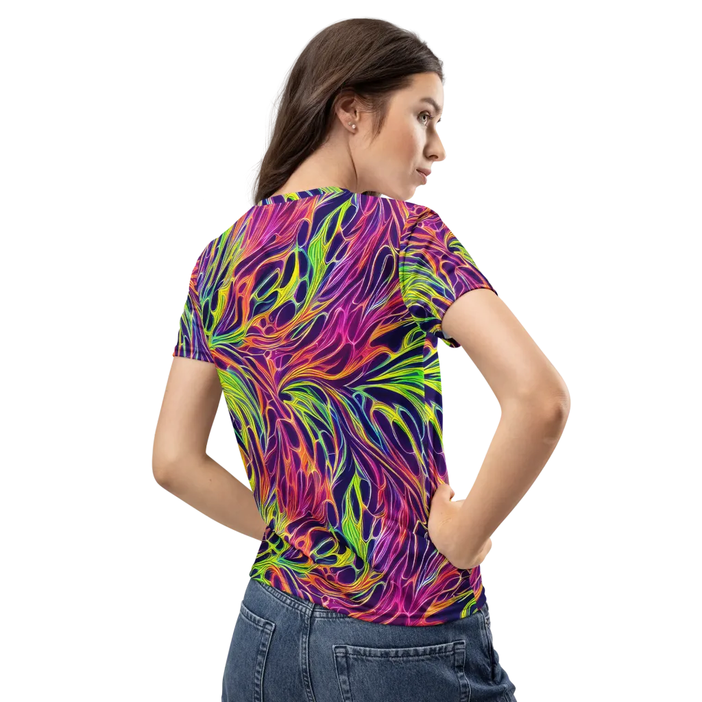 Psychic Flame on Women's Crew Neck T-Shirt — Back