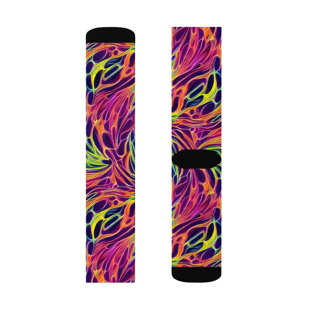 Psychic Flame on Socks — Left Sock
