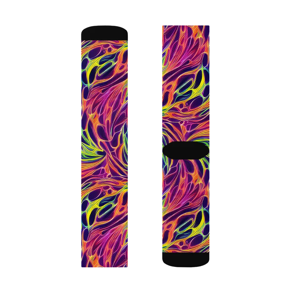 Psychic Flame on Socks — Right Sock